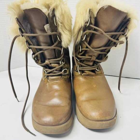 UGG - Aya Toscana Cuff Snow - Boots - Brown - Women's - 8 .6 S/N 1019062 - Picture 3 of 8